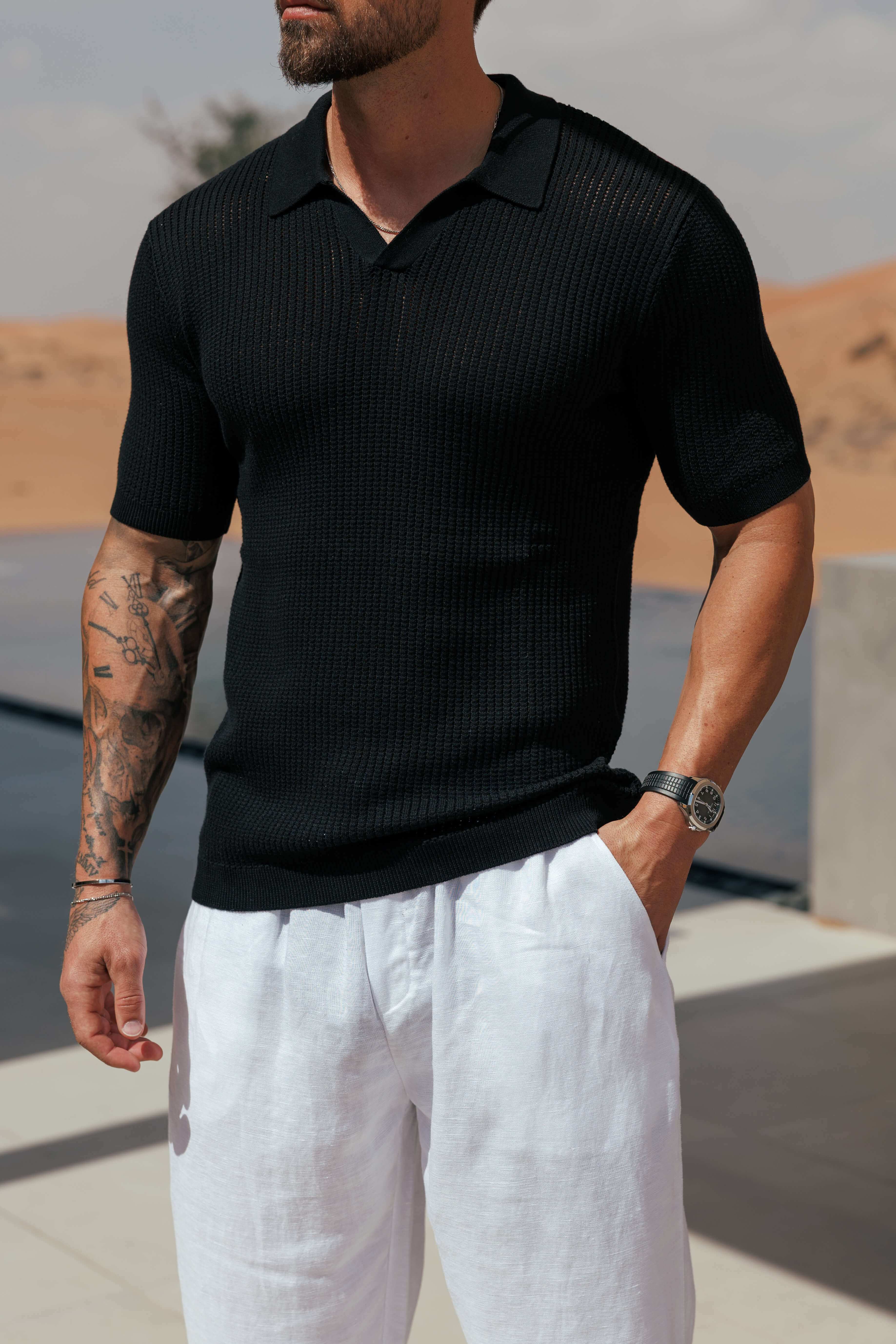 AERO POLO - BLACK