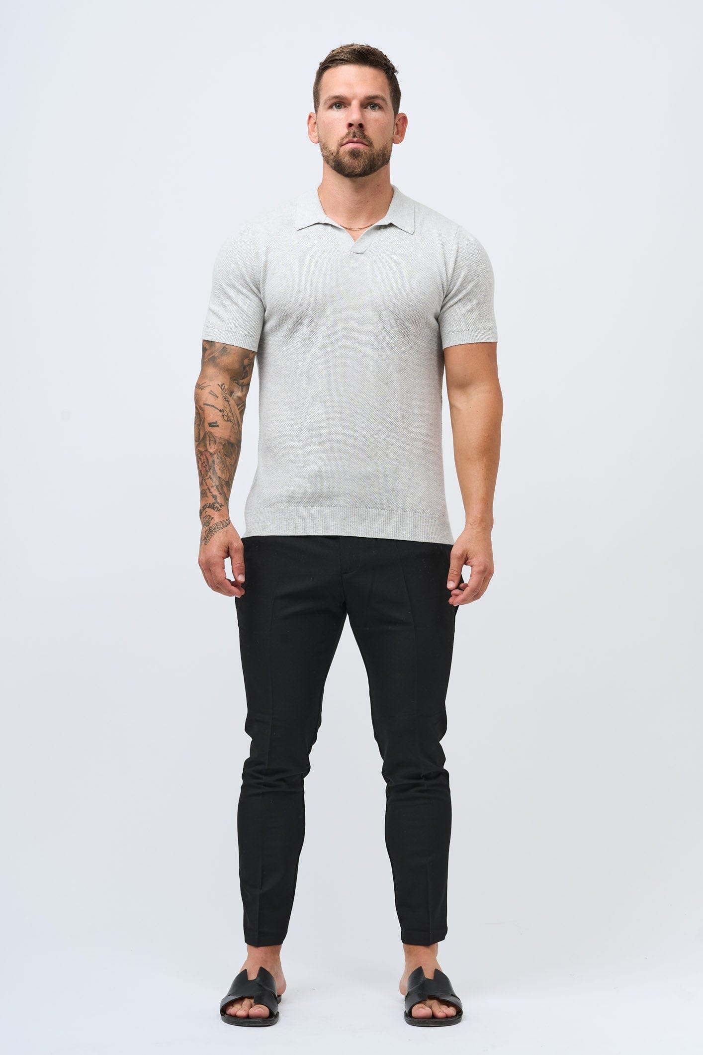 COAST POLO - GREY MARL